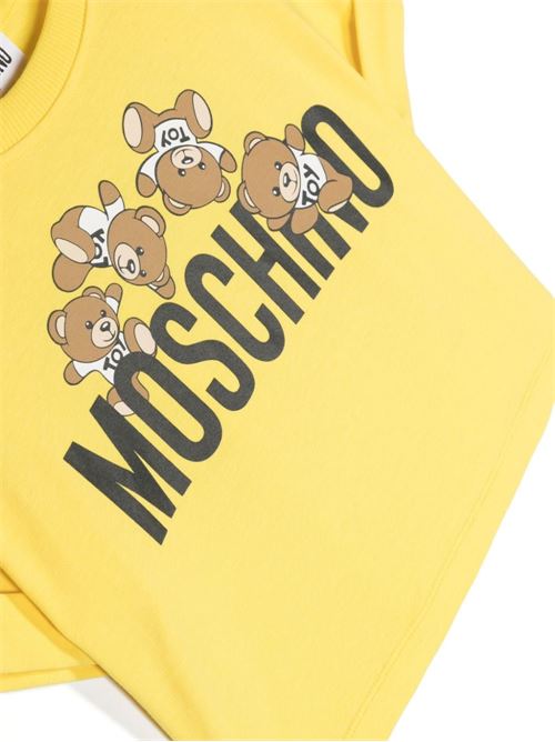 T-shirt bambina maniche corte MOSCHINO KID-TEEN | HDM068LBA0050162